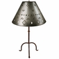 Three Leg Iron Table Lamp Tin Shade