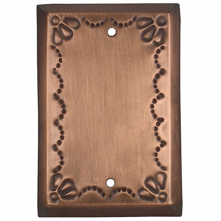 Tin Blank Cover Plate - Star Design