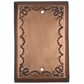 Tin Blank Cover Plate - Star Design