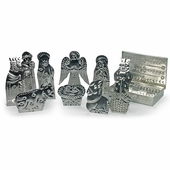 Tin Box Nativity 10-Piece Set