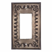 Tin Single Rocker Style Switchplate - Star