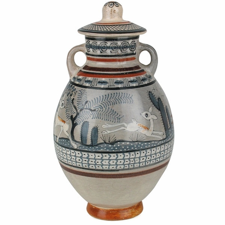 Tonala Pottery - Handled Jimon Vase