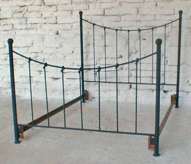 Top Knot Forged-Iron Bed
