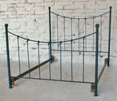Top Knot Forged-Iron Bed