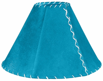 Tourquoise Pig Skin Leather Lamp Shade