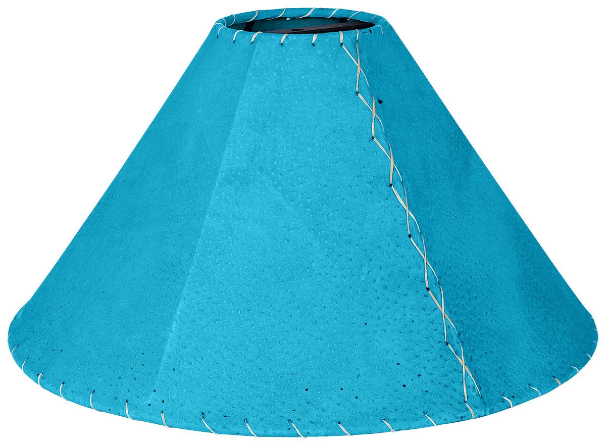 Turquoise Pig Skin Leather Lamp Shade