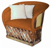 Traditional Equipale Closed Back Cushioned Lounge Chair - Minimum Order 2