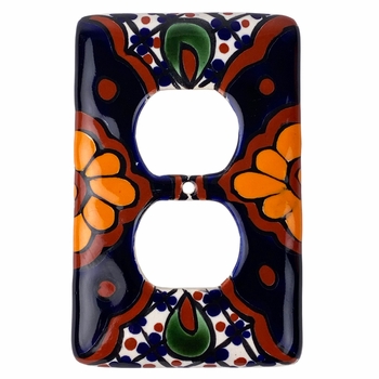 Traditional Talavera Outlet Cover