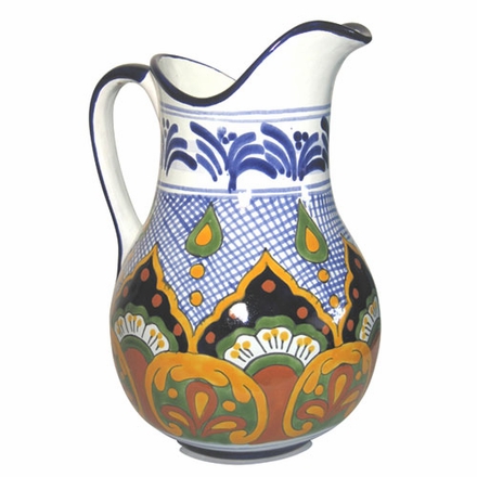 Traditional Talavera Pottery Pitcher