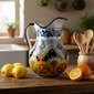 Traditional Talavera Pottery Pitcher