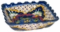 Traditional Talavera Square Scalloped Bowl