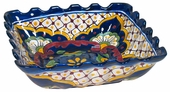 Traditional Talavera Square Scalloped Bowl