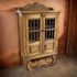 Trastero Yugo Rustic Wood Hutch with Spindle Doors