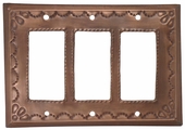Triple Rocker Switch Cover - Star