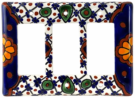 Triple Rocker Talavera Switchplate