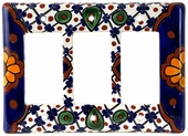 Triple Rocker Talavera Switchplate
