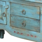 Turquoise Blue Santa Fe Style Buffet with Back Splash
