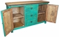 Turquoise Farmhouse Buffet - 2 Doors & 3 Drawers