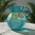 Turquoise Glass Mexican Water Pitcher