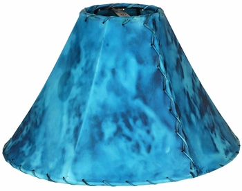 Turquoise - Handcrafted Mexican Rawhide Lamp Shade  15