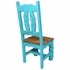 Turquoise Painted Wood Dining Table & Chairs Set