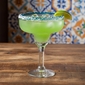 Turquoise Rimmed Mexican Margarita Glass - Set of 4