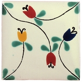 Vines & Tulips Talavera Tile - PP2103 - 15 Tiles