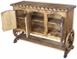 Wagon Wheel Buffet with 3 Doors