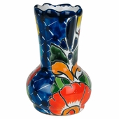 Wavy Lip Talavera Vase