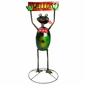 Welcome Frog Metal Garden Sculpture