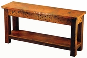 Western Console with Copper and Diamond Headed Nail Pattern