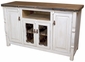 White and Natural Southwest Buffet with Rustic Iron Accents