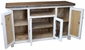 White and Natural Southwest Buffet with Rustic Iron Accents