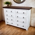 White Painted Wood 8-Drawer Dresser