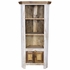 White Painted Wood Corner Cabinet