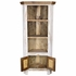 White Painted Wood Corner Cabinet