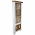 White Painted Wood Corner Cabinet