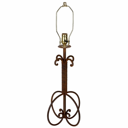Wrapped Iron Table Lamp Base