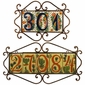 Wrought Iron Address Tile Holders