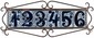 Wrought Iron Address Tile Holders