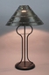 Wrought Iron Harp Table Lamp