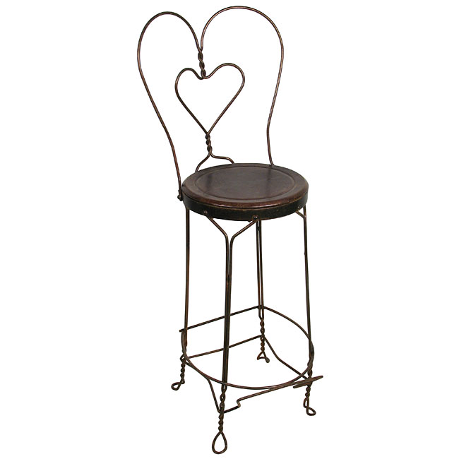 Ice Cream Parlor Bar Stools Wrought Iron Bistro Chairs