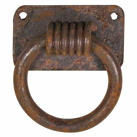 Wrought Iron Spiral Pull Ring - Pack of 4