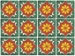 Wrought Iron - Talavera Tile Side Table - 12 Tiles - B
