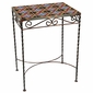 Wrought Iron - Talavera Tile Side Table - 12 Tiles - C