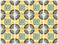 Wrought Iron - Talavera Tile Side Table - 12 Tiles - D