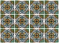 Wrought Iron - Talavera Tile Side Table - 12 Tiles - E