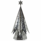 XL Natural Tin Fluted Christmas Tree Lamp with Marbles - 46