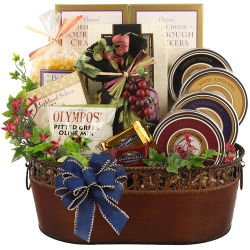 Wine and Cheese Gift Basket