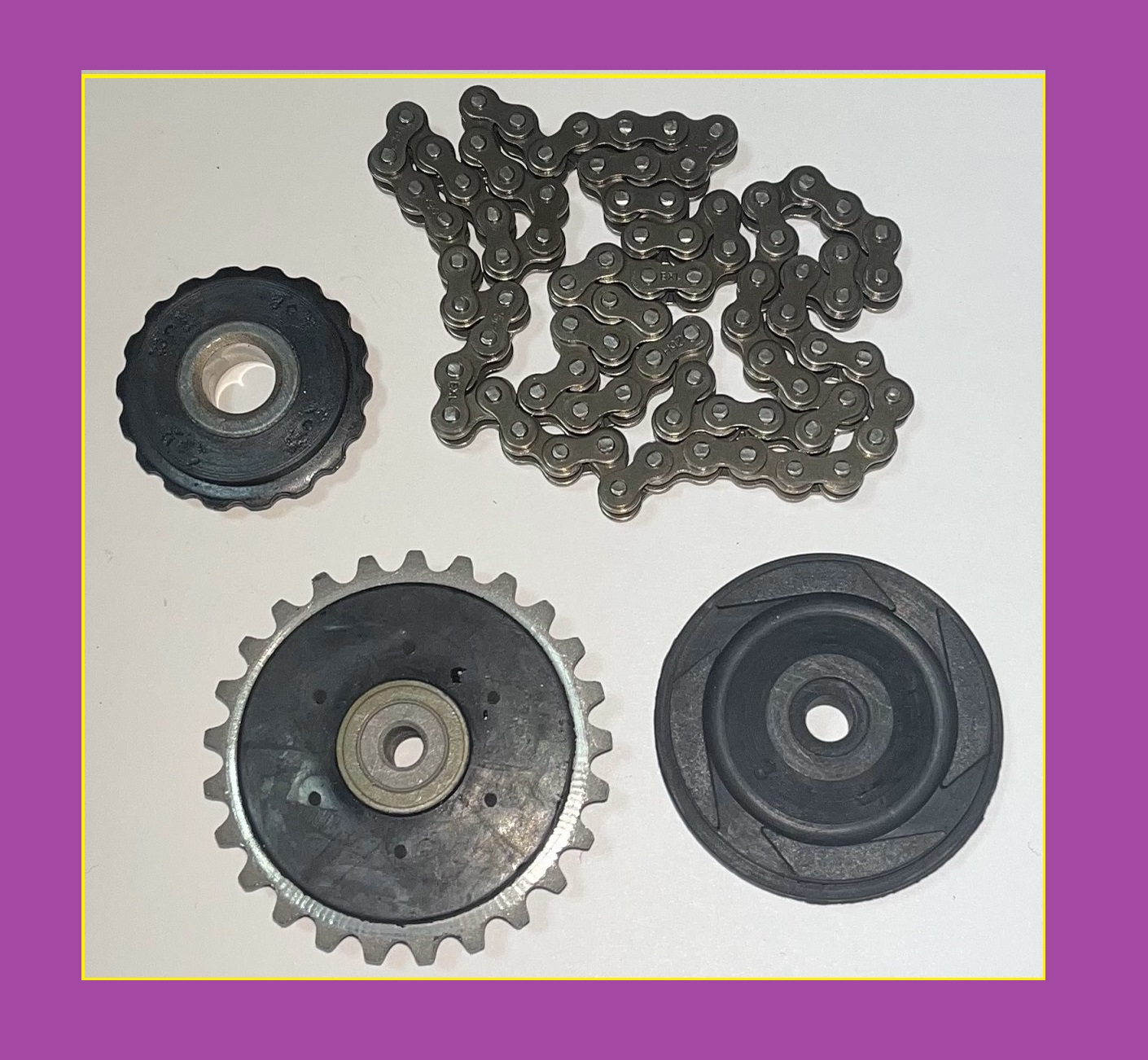  e 4 PIECES TIMING GEAR SET CAM CHAIN 82L XR50/70 CRF50 CRF70 LIFAN